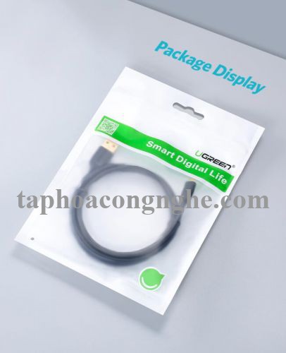 Ugreen 10839 3M màu Đen Cáp sạc truyền dữ liệu USB 2.0 sang MICRO USB lõi đồng US125 30010839